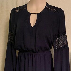 Navy blue with lace dress size XS